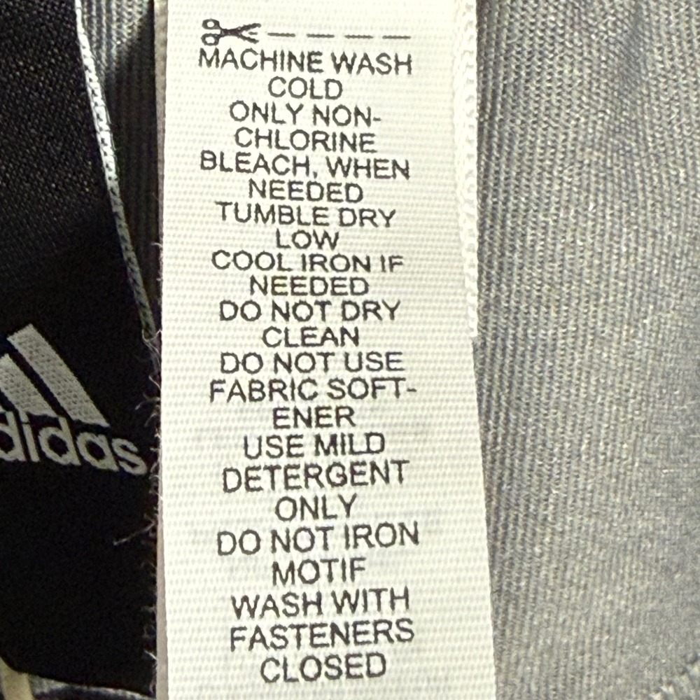 Adidas Mens Grey Slim Fit Training Pants Ankle Zip Joggers Medium NEW - Picture 9 of 15